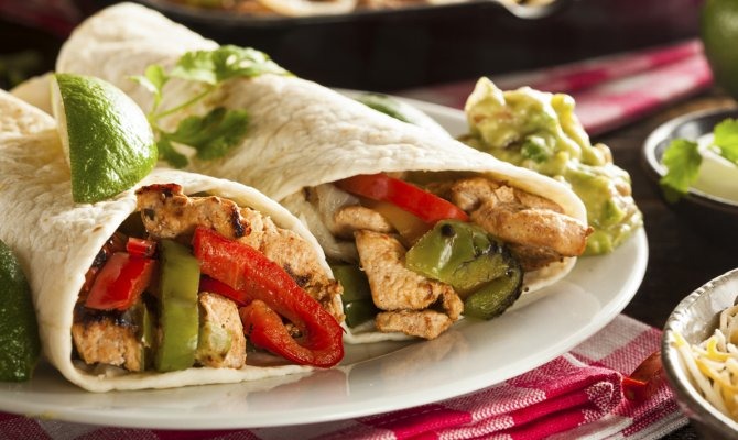 Microwave Chicken Fajitas