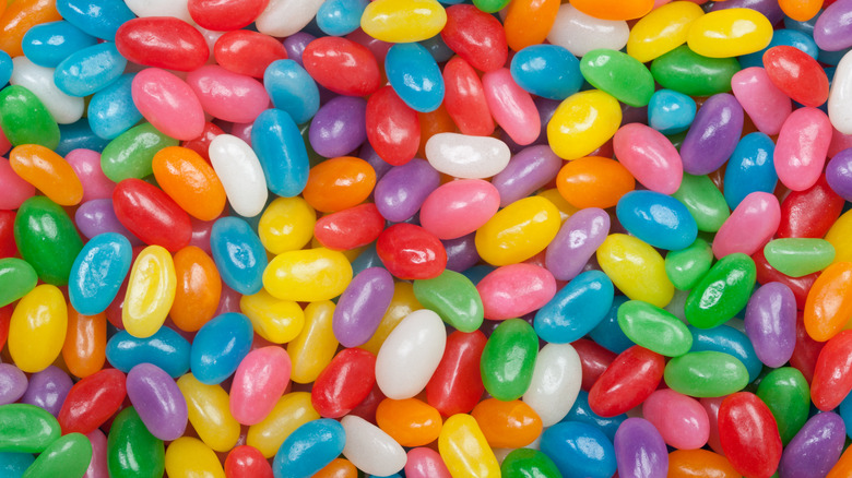 a colorful assortment of jellybeans