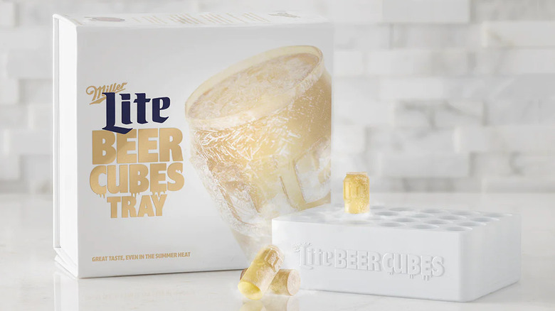 Miller Lite mini beer cubes packaging