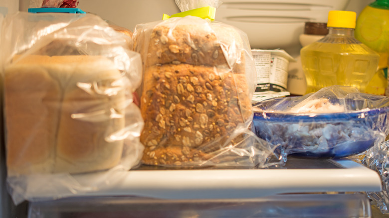 bread in fridge