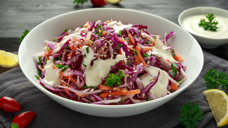 coleslaw with chillies and lemon