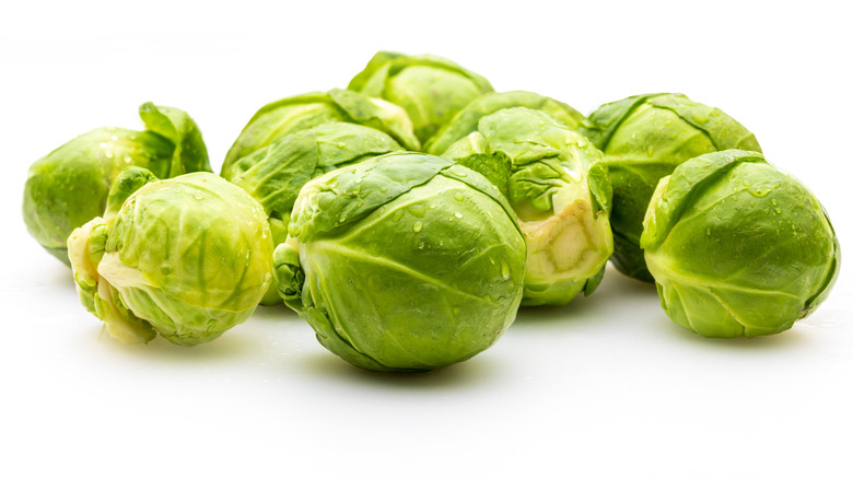 Whole Brussels sprouts