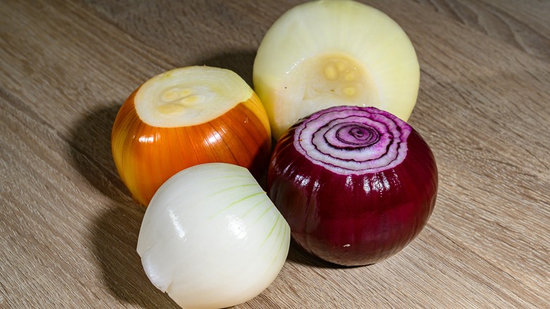 different types of onions