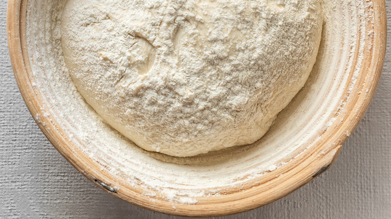 bread dough in bowl