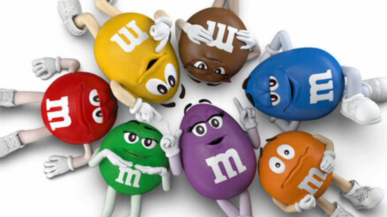 M&M "spokecandies" featuring new character, Purple