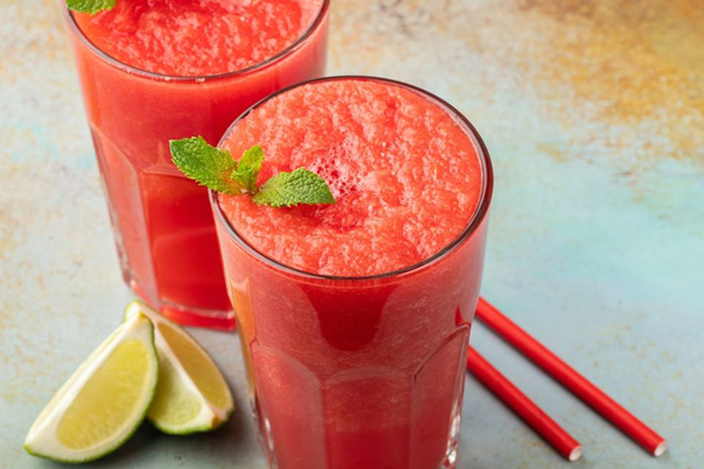 Frozen Fruit Punch Slushies