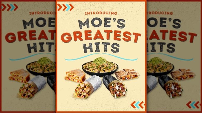 Moe's Greatest Hits menu lineup