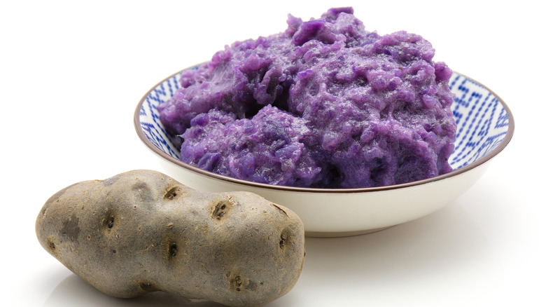 Purple mashed potatoes