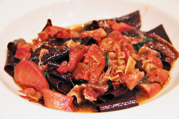 Blood Pappardelle with Testa — Incanto (San Francisco)