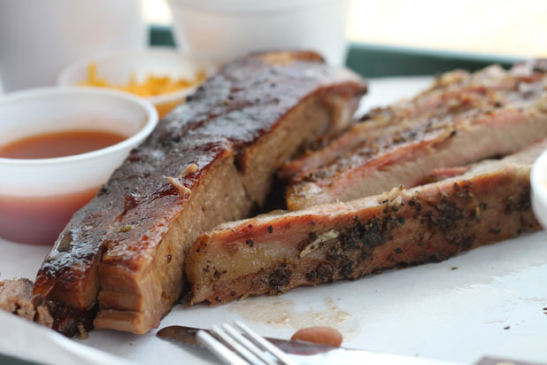 Ribs and Hard 8 Beans — Hard Eight Barbecue (Stephenville, Texas)