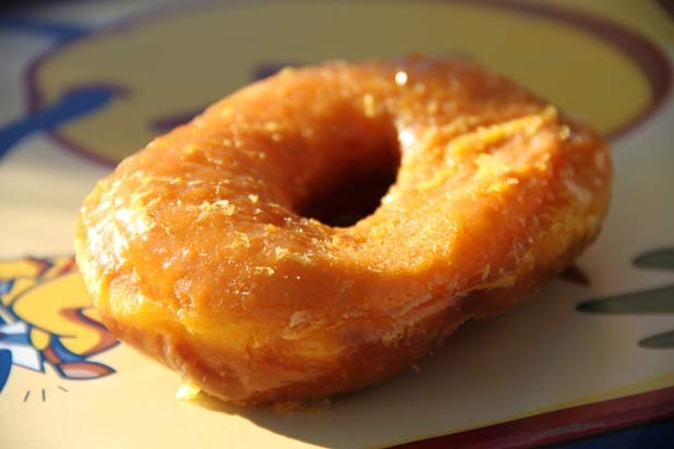 "World Famous" glazed Round Rock Donut — Round Rock Donuts (Round Rock, Texas)