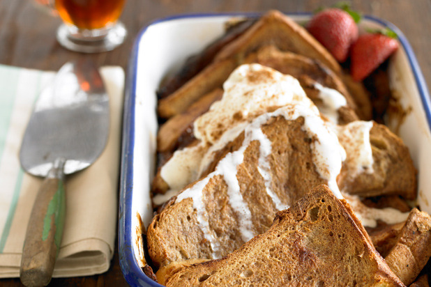 3. Baked Strawberry-Rhubarb French Toast