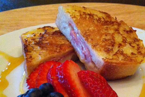 9. Brie- and Ham-Stuffed French Toast