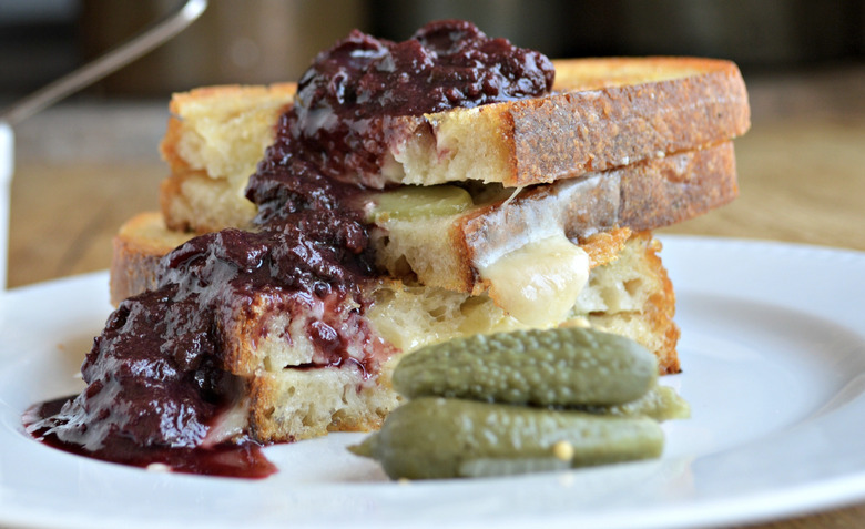 Pickles and Fruit Chutney Grilled Cheese 