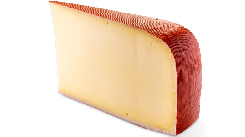 Fontina on white background 