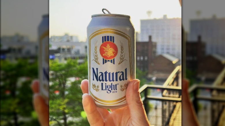 Natural Light retro beer