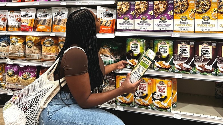 Person shopping at Natural Grocers