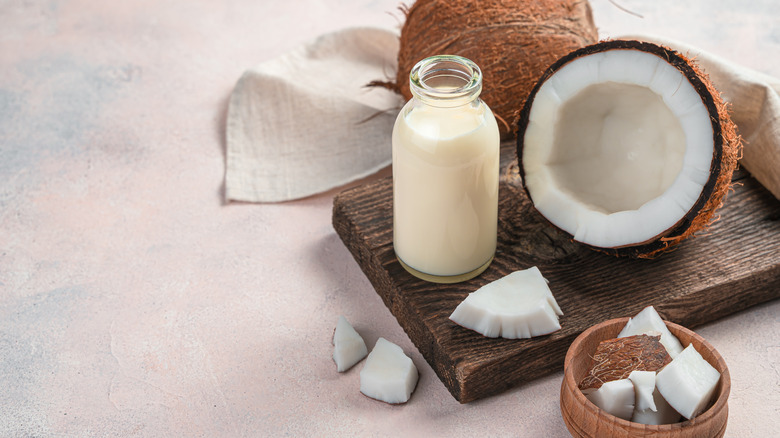 jar of coconut milk