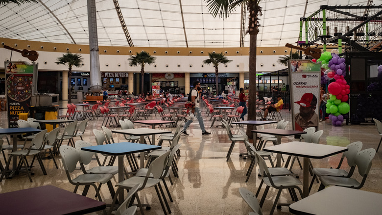 food court at a shopping mall