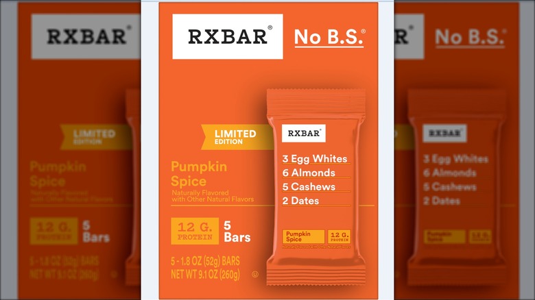 pumpkin spice RXBAR package