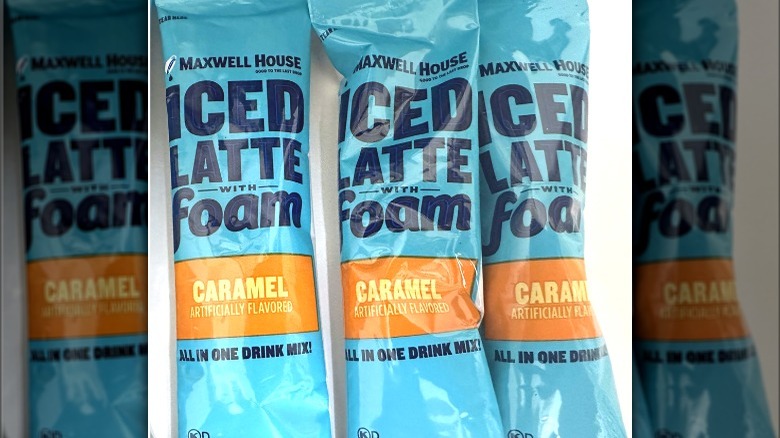 Caramel iced latte packages