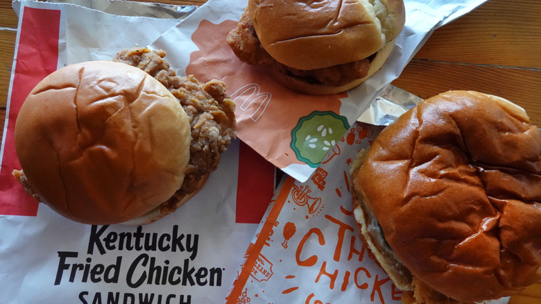 fast food chicken sandwiches