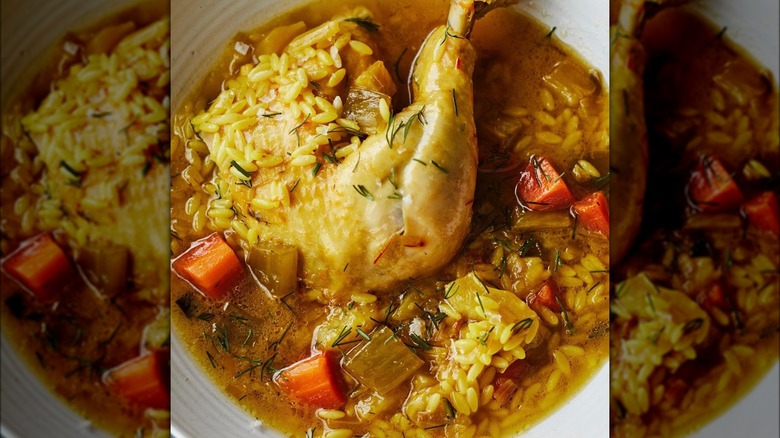 chicken with orzo