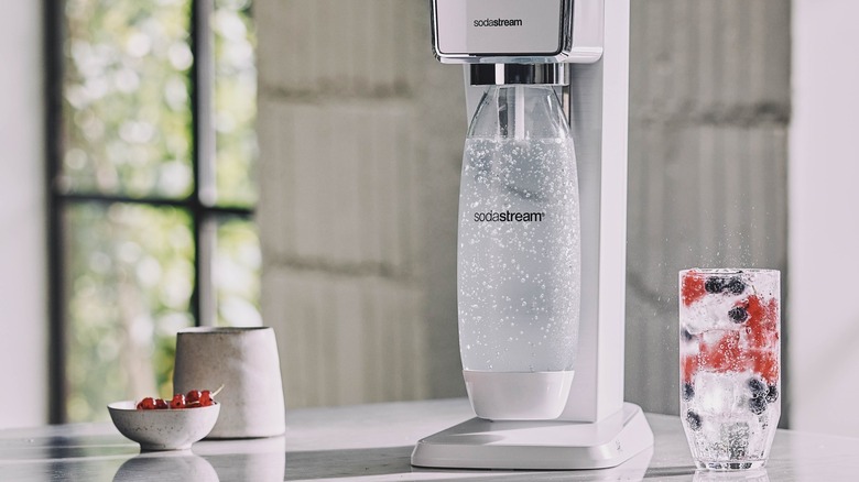 SodaStream on counter