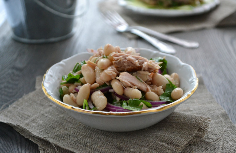 Butter Bean, Tuna, and Celery Salad