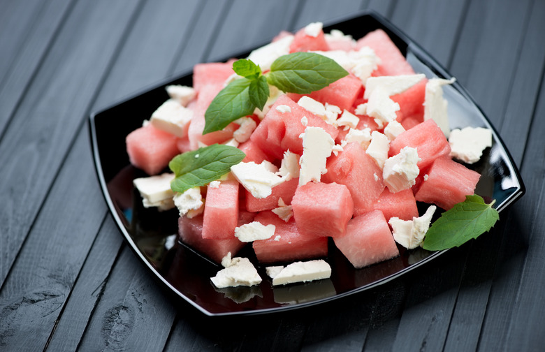 Watermelon With Mint and Feta