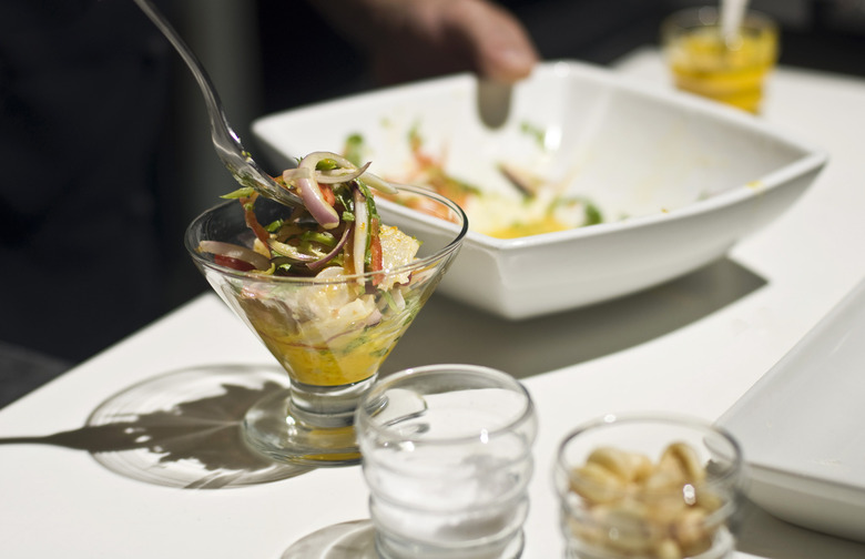 Ceviche de Aguja With Ginger and Mezcal  