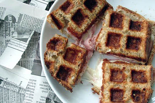 Waffle Ham and Cheese