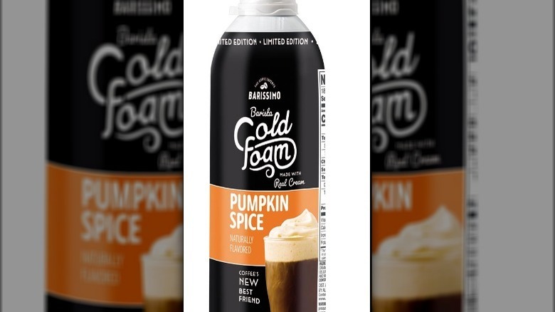 Aldi's Pumpkin Spice cold foam can