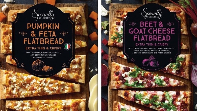 Aldi's Beet and Pumpkin flatbreads