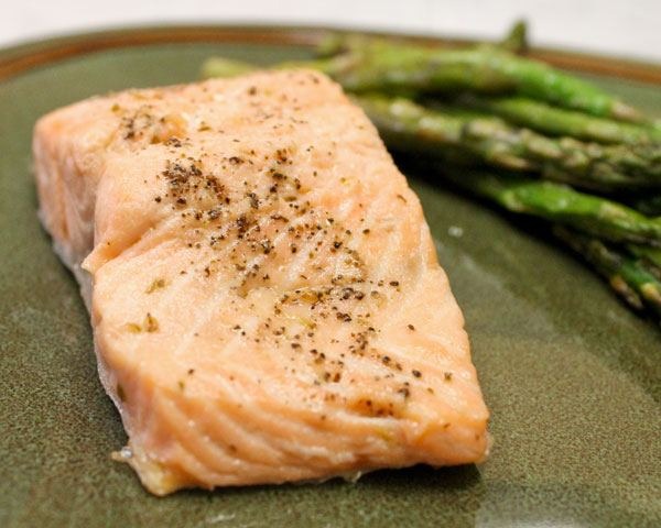 Olive Oil Poached Salmon