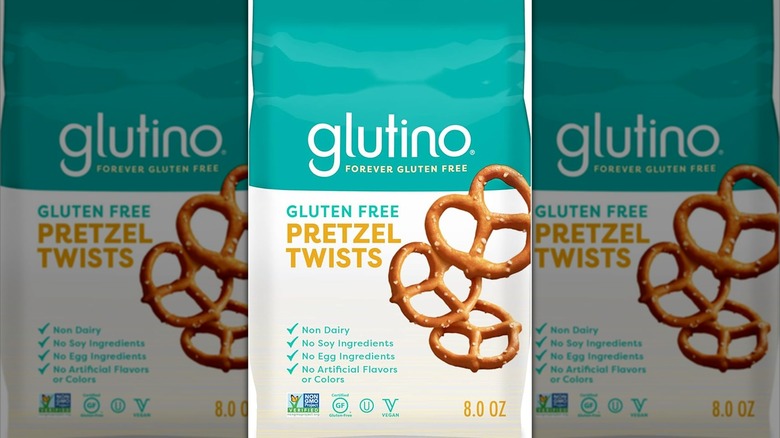 Bag of Glutino's gluten-free pretzel twists