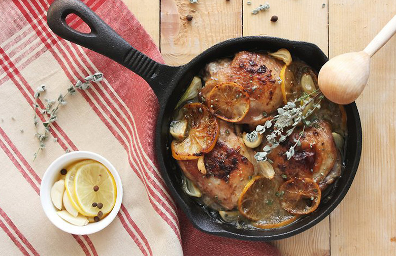 One-Pan Crispy Chicken in White Wine Sauce