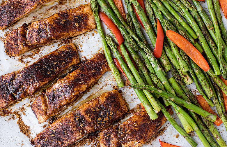 Orange Chili Sheet Pan Salmon