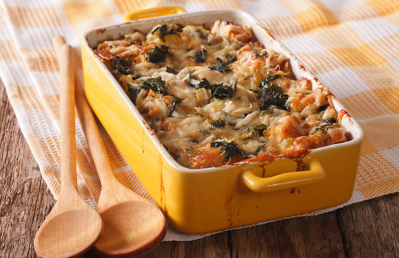 Artichoke-Spinach Strata