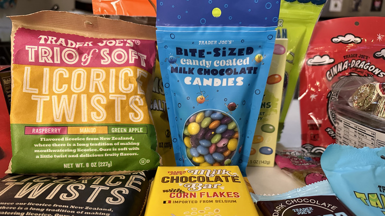 An assortment of Trader Joe's confections.