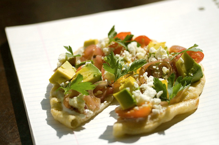 Grilled Avocado Pizza