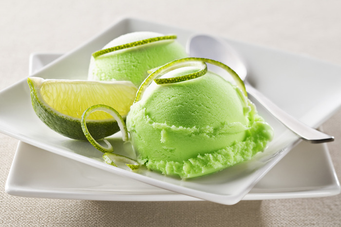 Avocado, Coconut, and Lime Sorbet