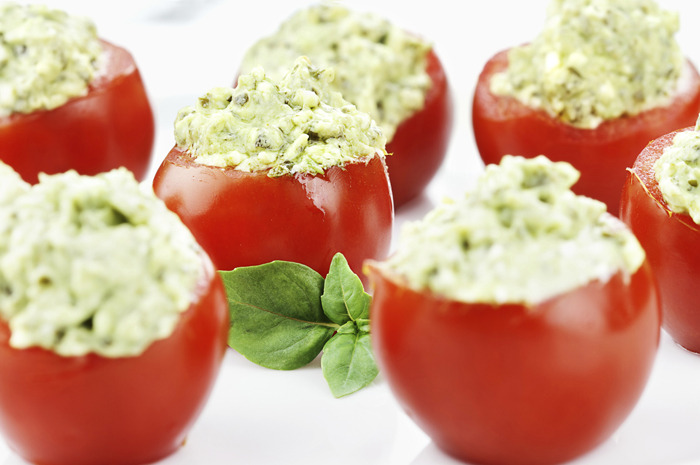 Cherry Tomatoes Stuffed with Avocado