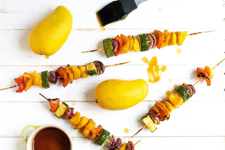 Grilled Teriyaki Mango Skewers