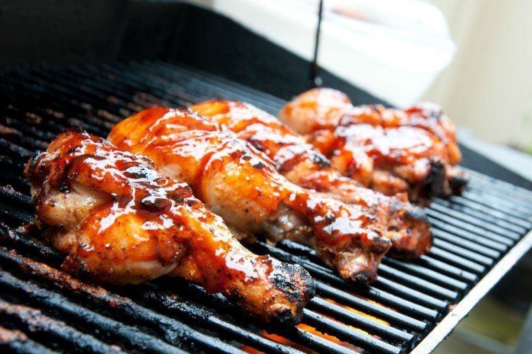 Grilled Beer and Buttermilk Chicken With Sriracha Glaze