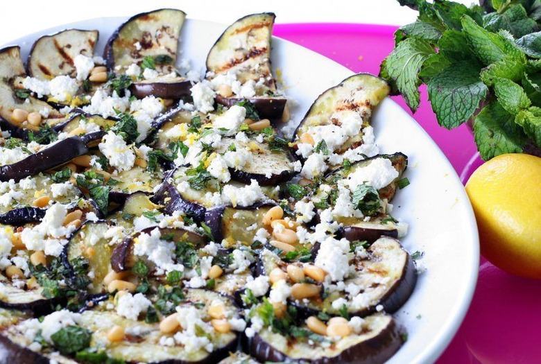 Savory: Grilled Eggplant and Goat Cheese Salad