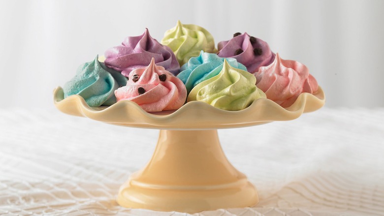 Colorful Meringue Cookies