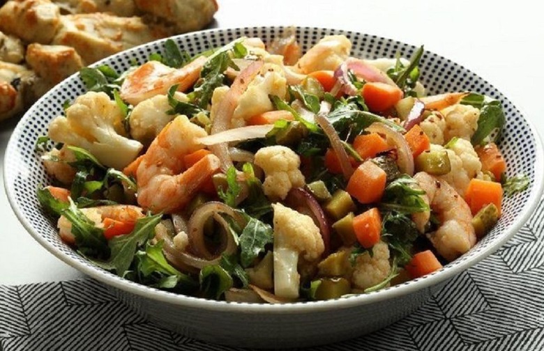 Cauliflower and Shrimp Pub Salad 