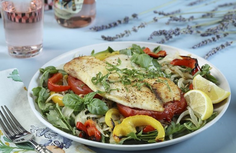 Provencal Roasted Pepper and Fish Salad 