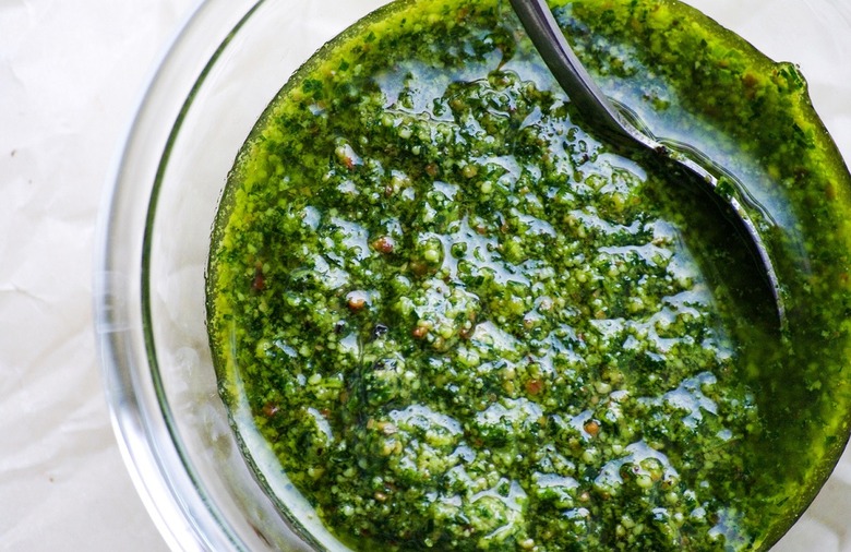 Garlic Scape Pesto 